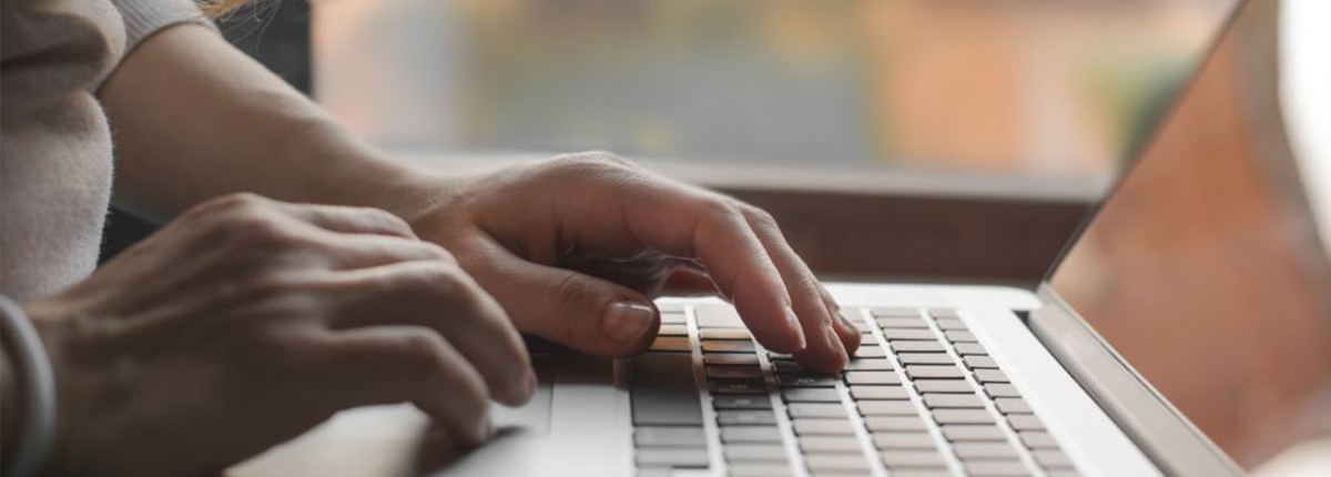 laptop a person working on a laptop